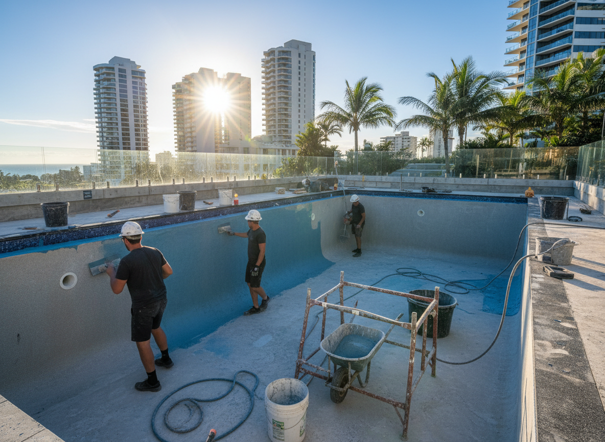 concrete pools in Ashmore