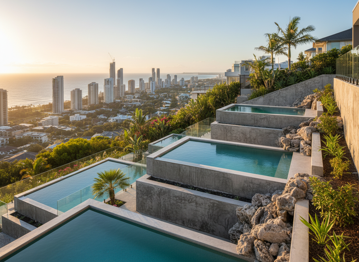 Sloping Block Pools in Gold Coast
